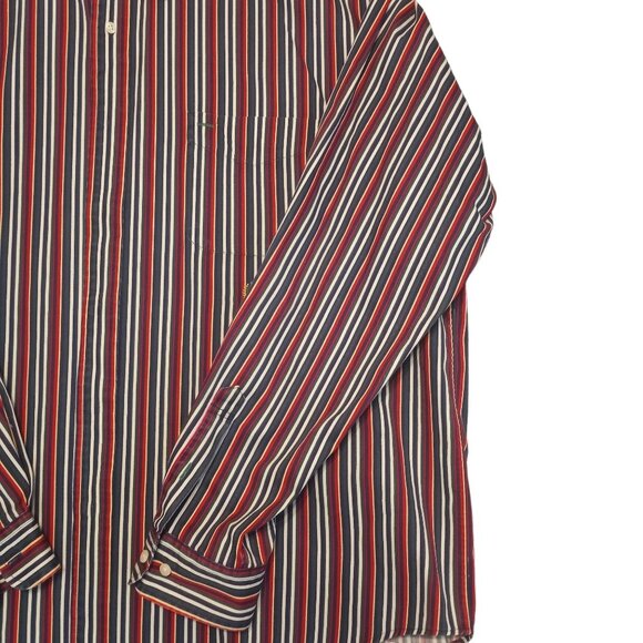 Tommy Hilfiger Vintage 1990's  Men's XXL Striped Button Down Long Sleeve Shirt - Picture 9 of 13